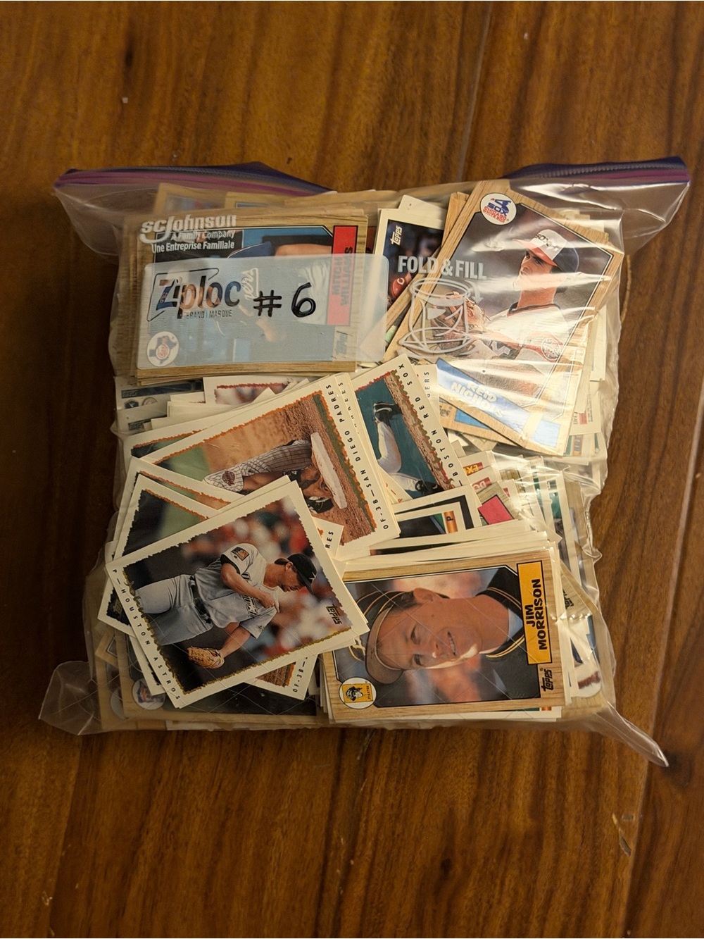 1990’s baseball card lot gallon bag: #6